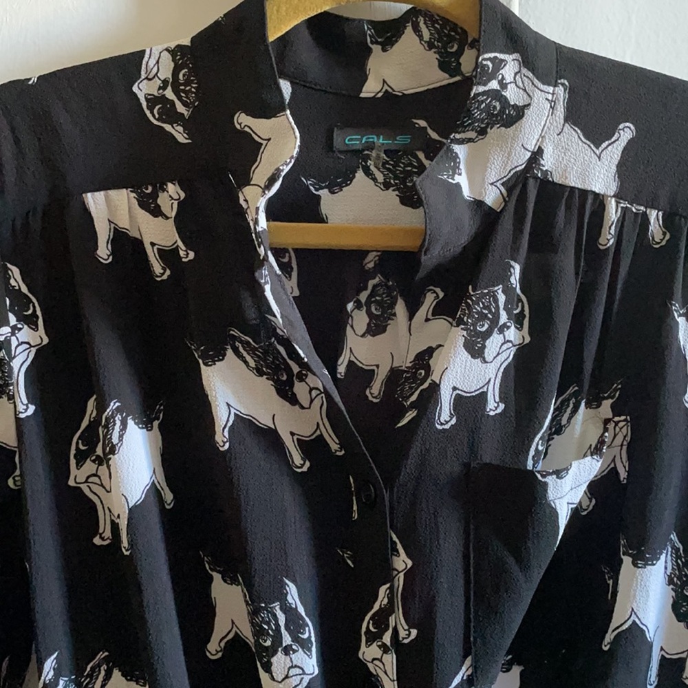 French Bulldog-Printed Tunic